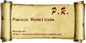 Panics Rodelinda névjegykártya